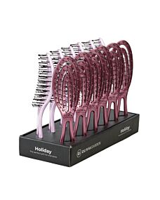 Box Spazzola da Viaggio HOLIDAY ICED - BERRY / ROSE' - OLIVIA GARDEN - 12Pz. 