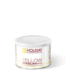 Cera Depilatoria Brasiliana - YELLOW BRAZILIAN WAX - HOLIDAY - Vaso 400 ml