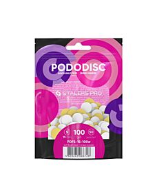 50 pezzi di Dischi Ricarica con Base Morbida per PODODISC Misura S - Grana 100 - STALEKS