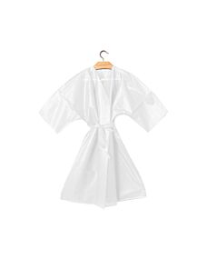 Kimono Monouso in TNT con Taschino e Cintura in Vita - Colore BIANCO