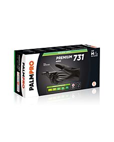 PALMPRO Guanti in Lattice Nero - Premium 731 Hirex - ICOGUANTI - Conf. 100pz.