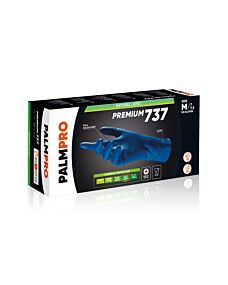 PALMPRO Guanti in Lattice Blu - Premium 737 - Senza Talco - Misura S - ICOGUANTI - Conf. 100pz.