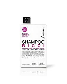 Shampoo Ricci per Capelli Ricci e Crespi -THREE - FAIPA - 1000ml