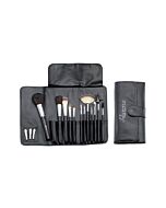 Set 12 Pennelli Make-Up Serie Black - Manico Laccato Nero - AURORE - Cod. MOR34660
