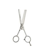 Forbici Professionali per Sfoltire con Dentellatura Fine Ricurva LEADER CAM Glamour Fashion - Taglio 6,5"- LEADER CAM - Cod.FASH65S