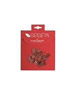 KERATIN NAILS - Unghiette di Cheratina per Ciocche - Marrone Medio - SEISETA - 25pz.