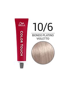 COLOR TOUCH Colorazione Tono su Tono Senza Ammoniaca - 10/6 Biondo Platino Violetto - WELLA Professional - 60ml
