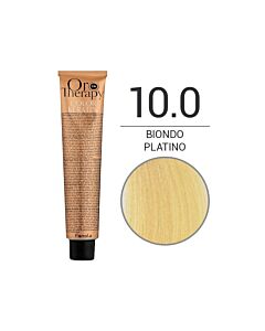 COLOR KERATIN ORO THERAPY Colorazione in Crema senza Ammoniaca 10,0 BIONDO PLATINO - FANOLA - 100 ml