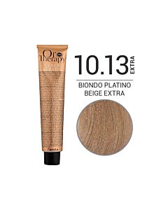 COLOR KERATIN ORO THERAPY Colorazione in Crema senza Ammoniaca 10,13 BIONDO PLATINO BEIGE EXTRA - FANOLA - 100 ml