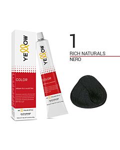 YELLOW COLOR Colorazione in Crema - 1 NERO - ALFAPARF - 100ml