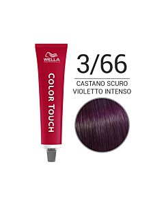 COLOR TOUCH Colorazione Tono su Tono Senza Ammoniaca - 3/66 Castano Scuro Violetto Intenso - WELLA Professional - 60ml