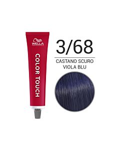 COLOR TOUCH Colorazione Tono su Tono Senza Ammoniaca - 3/68 Castano Scuro Viola Blu - WELLA Professional - 60ml