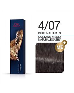 KOLESTON PERFECT ME+ Colorazione in Crema - 4/07 CASTANO MEDIO NATURALE SABBIA - WELLA PROFESSIONALS - 60ml