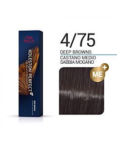 KOLESTON PERFECT ME+ Colorazione in Crema - 4/75 CASTANO MEDIO SABBIA MOGANO - WELLA PROFESSIONALS - 60ml