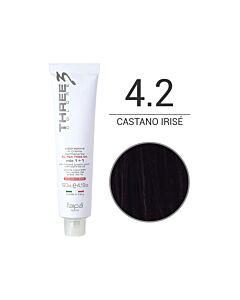 THREE COLORE - Colorazione in Crema - 4.2 - Castano Irisè - Speciale - FAIPA - 120ml