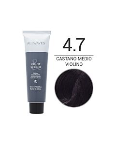 COLOR CREME ALLWAVES Colorazione in Crema 4,7 CASTANO MEDIO VIOLINO - ALLWAVES - 100 ml