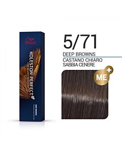 KOLESTON PERFECT ME+ Colorazione in Crema - 5/71 CASTANO CHIARO SABBIA CENERE - WELLA PROFESSIONALS - 60ml