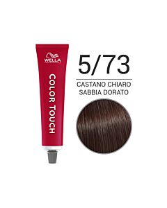 COLOR TOUCH Colorazione Tono su Tono Senza Ammoniaca - 5/73 Castano Chiaro Sabbia Dorato - WELLA Professional - 60ml