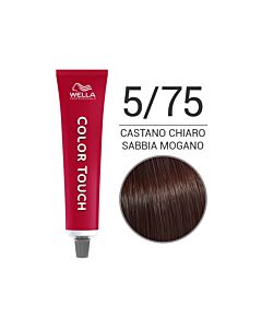 COLOR TOUCH Colorazione Tono su Tono Senza Ammoniaca - 5/75 Castano Chiaro Sabbia Mogano - WELLA Professional - 60ml