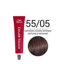 COLOR TOUCH PLUS Colorazione Tono su Tono - 55/05 Castano Chiaro Intenso Naturale Mogano - WELLA Professional - 60ml