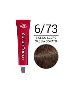 COLOR TOUCH Colorazione Tono su Tono Senza Ammoniaca - 6/73 Biondo Scuro Sabbia Dorato - WELLA Professional - 60ml