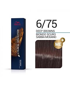 KOLESTON PERFECT ME+ Colorazione in Crema - 6/75 BIONDO SCURO SABBIA MOGANO - WELLA PROFESSIONALS - 60ml