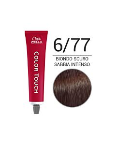 COLOR TOUCH Colorazione Tono su Tono Senza Ammoniaca - 6/77 Biondo Scuro Sabbia Intenso - WELLA Professional - 60ml