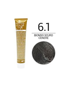 COLOR LUX Colorazione in Crema - 6.1 BIONDO SCURO CENERE - DESIGN LOOK - 100ml