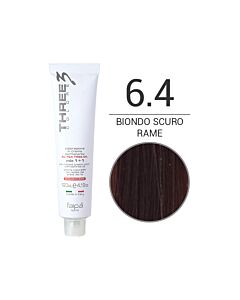 THREE COLORE - Colorazione in Crema - 6.4 - Biondo Scuro Rame - Rosso - FAIPA - 120ml