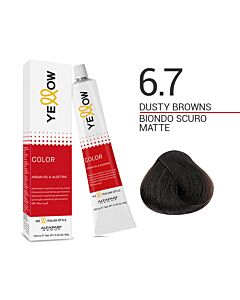YELLOW COLOR Colorazione in Crema - 6.7 BIONDO SCURO MATTE - ALFAPARF - 100ml