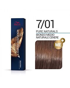 KOLESTON PERFECT ME+ Colorazione in Crema - 7/01 BIONDO MEDIO NATURALE CENERE - WELLA PROFESSIONALS - 60ml