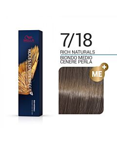 KOLESTON PERFECT ME+ Colorazione in Crema - 7/18 BIONDO MEDIO CENERE PERLA - WELLA PROFESSIONALS - 60ml