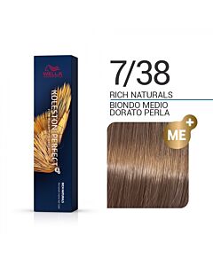 KOLESTON PERFECT ME+ Colorazione in Crema - 7/38 BIONDO MEDIO DORATO PERLA - WELLA PROFESSIONALS - 60ml