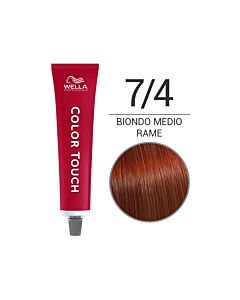 COLOR TOUCH Colorazione Tono su Tono Senza Ammoniaca - 7/4 Biondo Medio Rame - WELLA Professional - 60ml