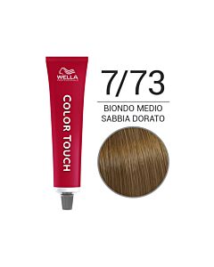 COLOR TOUCH Colorazione Tono su Tono Senza Ammoniaca - 7/73 Biondo Medio Sabbia Dorato - WELLA Professional - 60ml