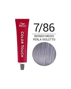 COLOR TOUCH Colorazione Tono su Tono Senza Ammoniaca - 7/86 Biondo Medio Perla Violetto - WELLA Professional - 60ml