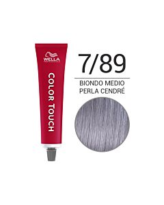 COLOR TOUCH Colorazione Tono su Tono Senza Ammoniaca - 7/89 Biondo Medio Perla Cendré - WELLA Professional - 60ml