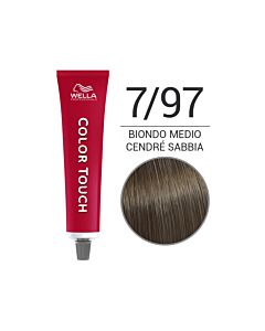 COLOR TOUCH Colorazione Tono su Tono Senza Ammoniaca - 7/97 Biondo Medio Cendré Sabbia - WELLA Professional - 60ml