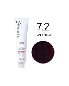 THREE COLORE - Colorazione in Crema - 7.2 - Biondo Irisè - Speciale - FAIPA - 120ml