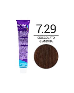 FANOLA Colorazione in Crema - 7,29 CIOCCOLATO GIANDUIA - FANOLA - 100ml