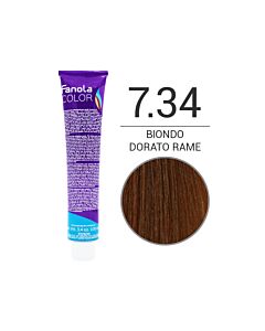 FANOLA Colorazione in Crema - 7,34 BIONDO DORATO RAME - FANOLA - 100ml