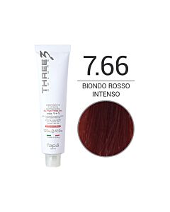 THREE COLORE - Colorazione in Crema - 7.66 - Biondo Rosso Intenso - Rosso - FAIPA - 120ml