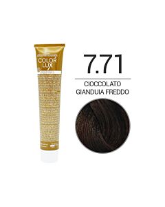 COLOR LUX Colorazione in Crema - 7.71 CIOCCOLATO GIANDUIA FREDDO - DESIGN LOOK - 100ml