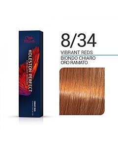 KOLESTON PERFECT ME+ Colorazione in Crema - 8/34 BIONDO CHIARO ORO RAMATO - WELLA PROFESSIONALS - 60ml