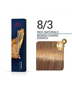 KOLESTON PERFECT ME+ Colorazione in Crema - 8/3 BIONDO CHIARO DORATO - WELLA PROFESSIONALS - 60ml