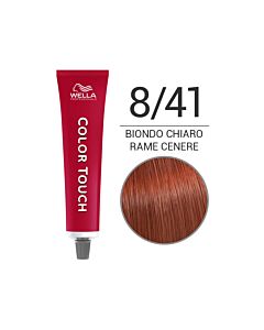 COLOR TOUCH Colorazione Tono su Tono Senza Ammoniaca - 8/41 Biondo Chiaro Rame Cenere - WELLA Professional - 60ml
