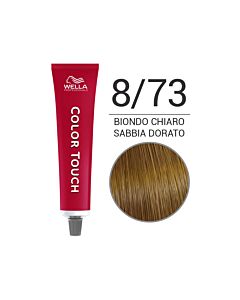 COLOR TOUCH Colorazione Tono su Tono Senza Ammoniaca - 8/73 Biondo Chiaro Sabbia Dorato - WELLA Professional - 60ml