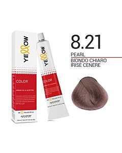 YELLOW COLOR Colorazione in Crema - 8.21 BIONDO CHIARO IRISE’ CENERE - ALFAPARF - 100ml