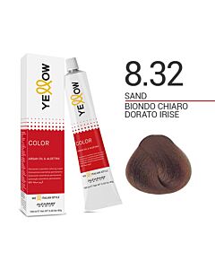 YELLOW COLOR Colorazione in Crema - 8.32 BIONDO CHIARO DORATO IRISE’ - ALFAPARF - 100ml
