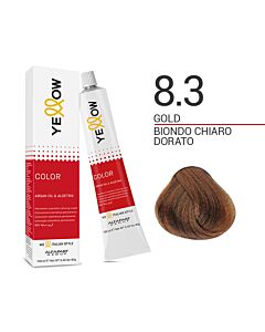 YELLOW COLOR Colorazione in Crema - 8.3 BIONDO CHIARO DORATO - ALFAPARF - 100ml